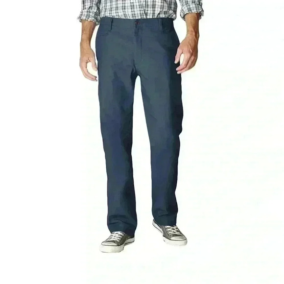 Green Dockers Straight-Fit Flat-Front Pants - Picture 6 of 6